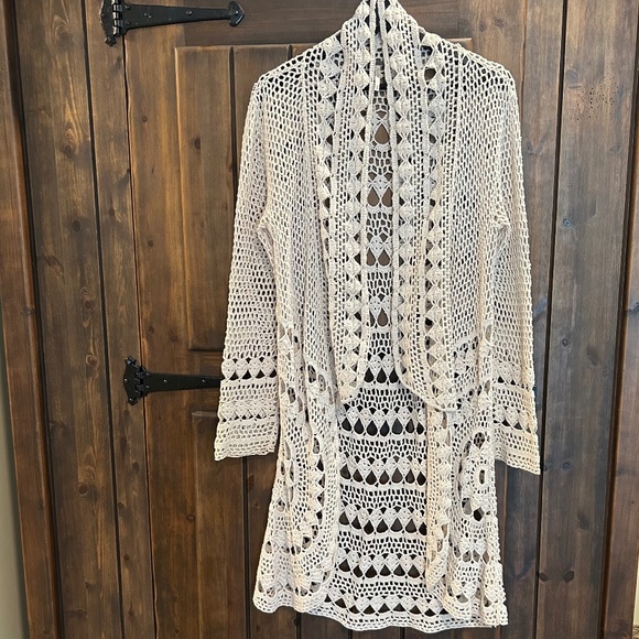 Free people harmony crochet cardigan. - Picture 8 of 9